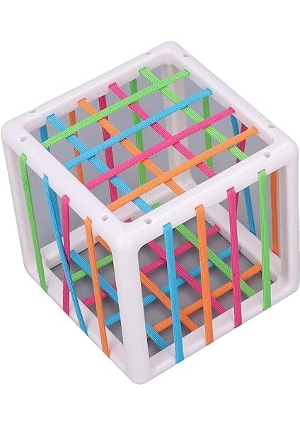 Çocuklar Duyusal Küp Ayırma Oyuncaklar Ince Motor Becerileri Için Zararsız Abs Silikon Elastik Çizgi Çocuklar Duyusal Küp Çocuk Bebek Oyuncakları indirimleri