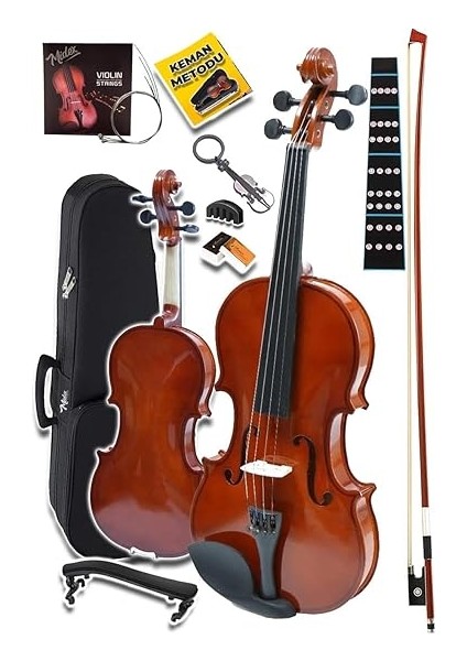 CVL-741-TYS Profesyonel 1/4 Çocuk Kemanı Seti 6-8 Yaş (Yastık Tel Çanta Yay Susturucu Reçine) modelleri