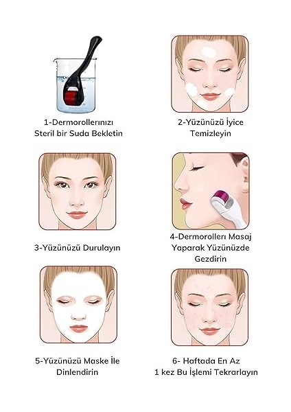 Iğneli Dermaroller 540 Titanyum Iğne Cilt Yüz Vücut Yenileme Masaj Aleti Saç Çıkarma Tarağı fiyatları