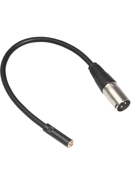 Xlr-- 3,5 mm Ses Adaptör Kablosu, Mikrofon Ses Kartı Bağlantısı Için, 3,5 mm Tss Soketine Xlr Fiş, Amplifikatör, Mikser Gibi Ses Cihazları Için 30 cm Kablo