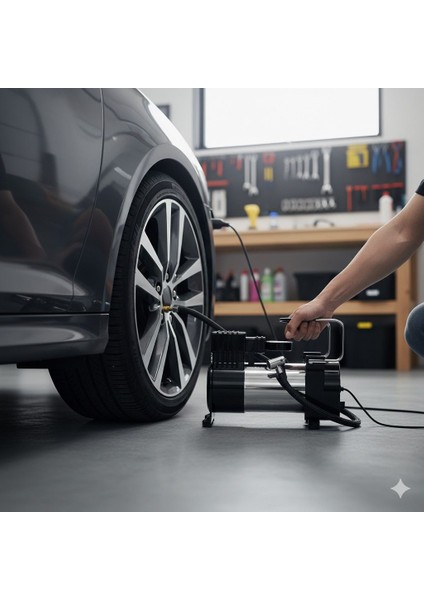 Araç Lastik Şişirme Pompası Plastik Ergonomik Gövde 150PSI fiyatları
