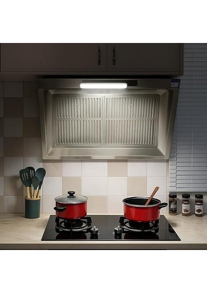 30CM Mıknatıslı Kablosuz LED Lamba – USB Şarjlı, 5W 32 Led, Dokunmatik Renk Değişimi, 6500K-4000K-3200K, Işıldak Aplik Makyaj Tıraş Mutfak Dolap Işığı Hero LED (Siyah) indirimleri