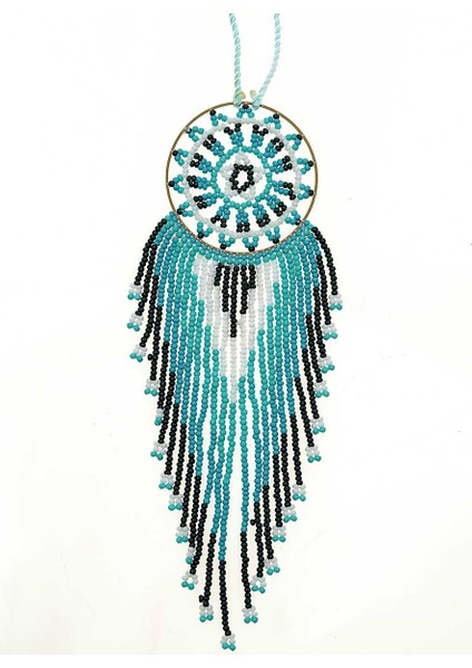 Boncuk İşlemeli Mavi Kadın Kolye Standart Renk Y1986306_089 fiyatları