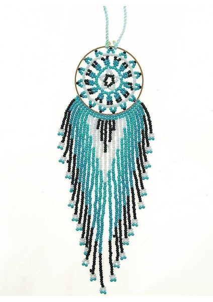 Boncuk İşlemeli Mavi Kadın Kolye Standart Renk Y1986306_089 fırsatları