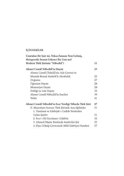 Modern Türk Şiirinde Bir Cedîd Ahmet Cemâl Nâbedîd fiyatları