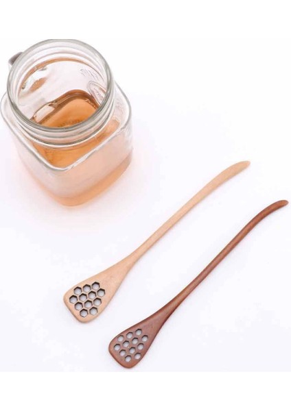 QuirkyQuar Ahşap Kaşıyıcı Kaşık H-Aen Kaşık Petek, Bal Kaşığı, Karıştırıcı Çubuk Kaşık, El Karıştırıcı C (Yurt Dışından) indirimleri