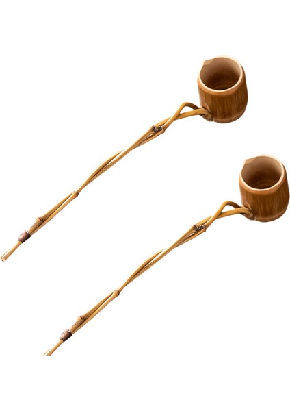 QuirkyQuar Çin Retro Su Kepçe Şarap Kuru Üzüm Şarap Kepçe Uzun Sap Kepçe Ev Su Kepçe, B (Yurt Dışından)