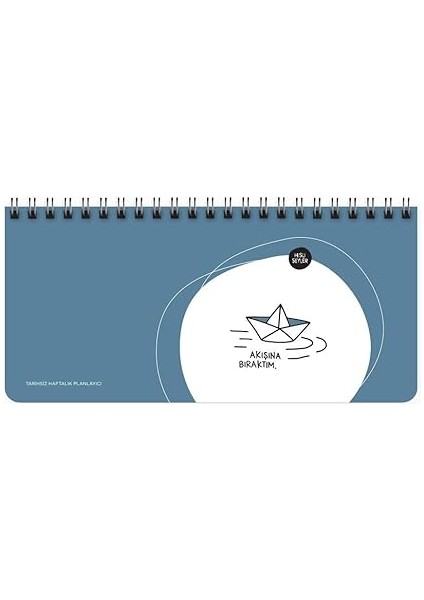 Color Hisli Şeyler 13X27 Spiralli Stickerlı Planner fiyatları