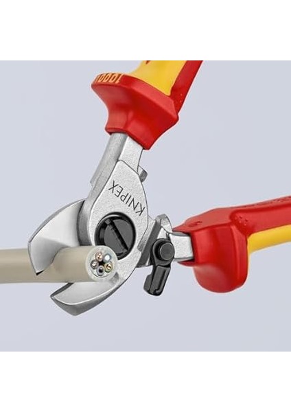 Kablo Makası, Açma Yaylı, Krom Kaplama, Çok Bileşenli Manşonlarla Izole Edilmiş, Vde Onaylı 165 mm 95 26 165 indirimleri