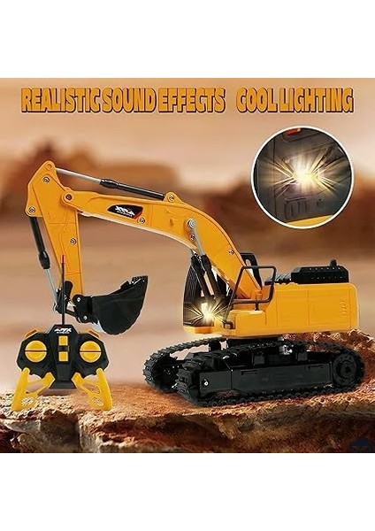 Kumandalı Full Fonksiyon Şarjlı Paletli Hareketli Kepçeli Rc Ekskavatör indirimleri