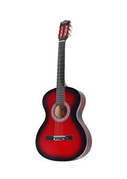 CG-3802 Klasik Gitar 100 cm Ihlamur Kapaklı Başlangıç Düzeyi Kılıf ve Pena Hediyeli