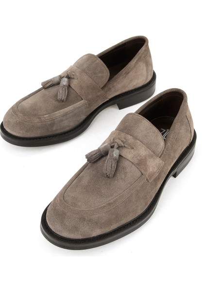 , Erkek Hakiki Deri Ayakkabı 153986Z4162 Vizon fırsatları