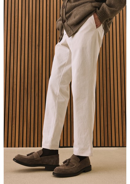 , Erkek Hakiki Deri Ayakkabı 153986Z4162 Vizon indirimleri