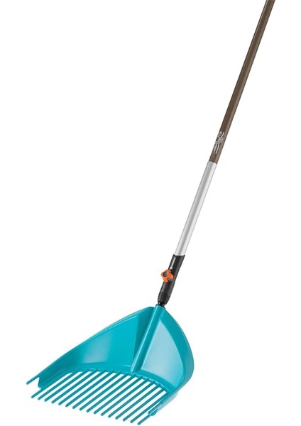 Combisystem Kürek Tırmığı: Yaprakları ve Bahçe Atıklarını Toplamak ve Toplamak Için Kullanışlı Kürek Tırmığı, Sağlam Plastik Dişli, Çalışma Genişliği 36,5 cm (3120-20) modelleri