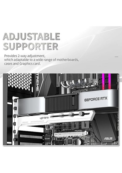 Beyaz Gpu Brace Support Grafik Kartı - Video Kartı Tendon Tutucu/kılıf Tutucu, Tek Kart Dahil, G276WT modelleri