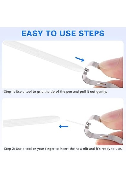 S-Pen Yedek Uçlar, Yedek Dokunmatik Stylus Uçlar, Cımbız Aletli Yedek Uç, Galaxy Tab S9/s8/s6/s7/s7+/s6 LITE/NOTE10/NOTE 5G/NOTE10+/NOTE10+ 5G/NOTE20 Için, 5 Adet, Beyaz modelleri