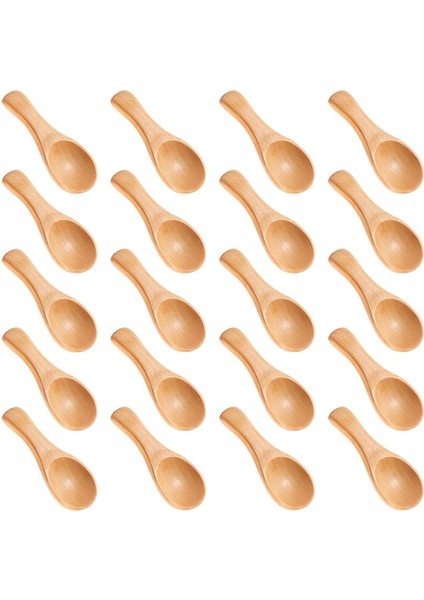 QuirkyQuar Küçük Ahşap Kaşıklar Mini Tatma Kaşık Çeşnileri Mutfak Pişirme Için Tuz Kaşıkları Baharat Petrol Kahve Çayı Şekeri 20PCS (Yurt Dışından) modelleri