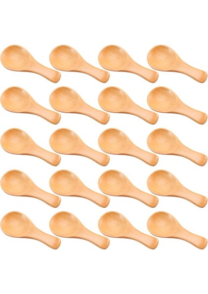 QuirkyQuar Küçük Ahşap Kaşıklar Mini Tatma Kaşık Çeşnileri Mutfak Pişirme Için Tuz Kaşıkları Baharat Petrol Kahve Çayı Şekeri 20PCS (Yurt Dışından) fırsatları
