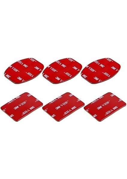 Aksiyon Kameralara Uyumlu 3 Adet Düz 3 Adet Oval 3m Yapışkan Bant fiyatları