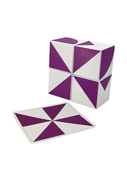 Geo Jr. Manyetik Görsel Zeka Küpleri (40 Geometrik Şekil Kartı - Mıknatıslı Küpler) modelleri