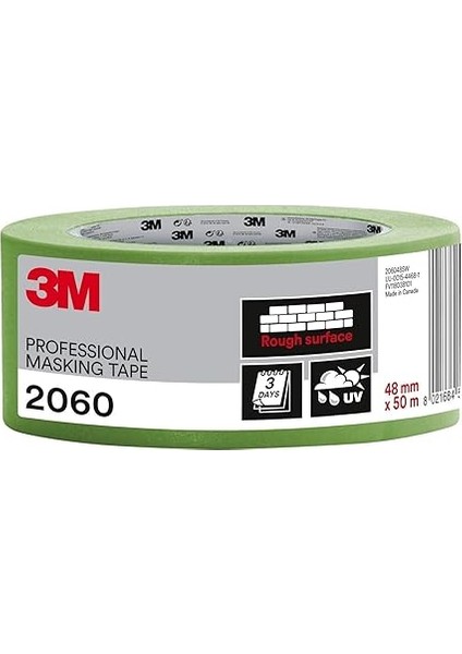 Hand-Masker 2060 Profi Malerband Für Grobe Oberflächen, Uv-Beständig, Innen Und Außen, 48 mm x 50 M