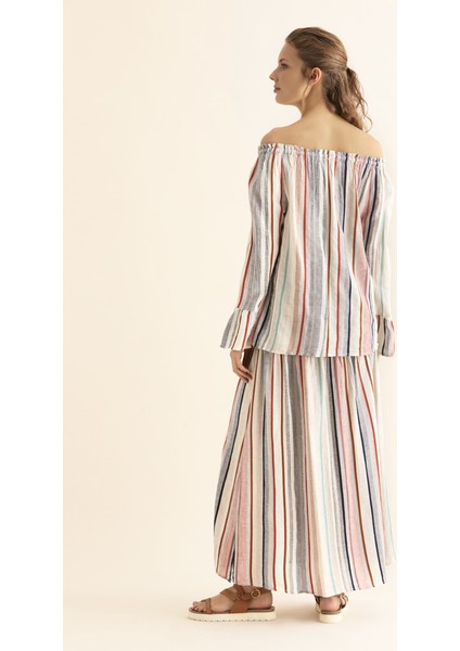 Çizgili Straplez Bluz Multi Y1866103_325 modelleri