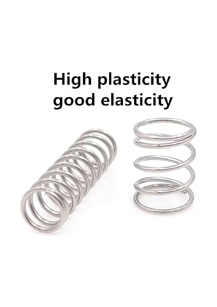 Paslanmaz Çelik Küçük Yay, Sıkıştırma Yayı, Iade Yayı, Y Tipi Sıkıştırma Yayı, Kablo Çapı 1,0 Mm, Dış Çap 6 Mm, Uzunluk 10-50 mm fırsatları