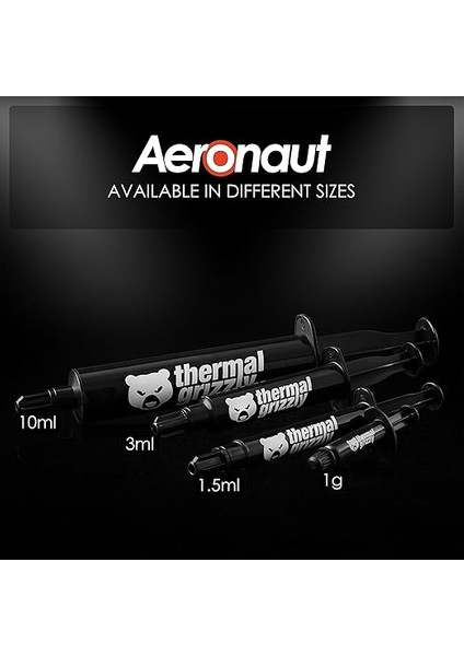 Grizzly - Aeronaut - Yüksek Kaliteli Termal Macun - Tüm Cpu ve Grafik Kartı Soğutucuları Için Soğutma ve Sessiz Soğutucu Bağlantısı (1 Gram) fırsatları