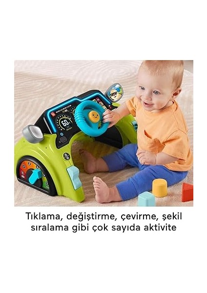 Eğlen ve Öğren Ilk Arabam Fisher-Price Eğlen ve Öğren Bebek ve Yürüme Çağındaki Çocuklar Için Birden Fazla Dil Desteğine Sahip Eğitici Ilk Arabam Aktivite Merkezi HYR91 indirimleri