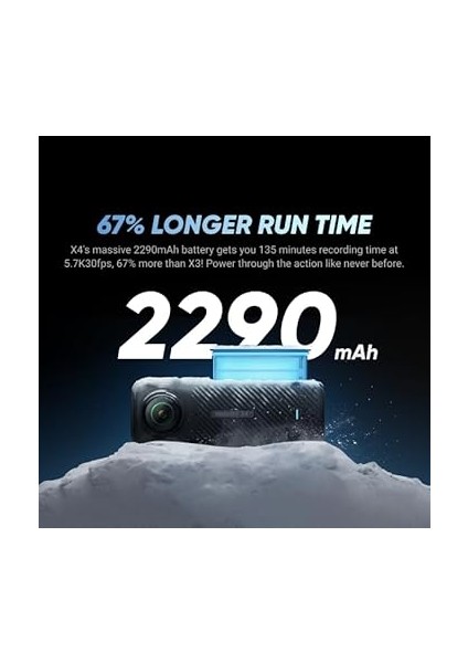 X4 Su Geçirmez 8k 360 Aksiyon Kamerası Motosiklet Kiti | 72MP 360 Fotoğraf, 4K Geniş Açılı Video Kamera | Ağır Hizmet Kelepçesi, Eylem Görünmez Selfie Çubuğu, Lens Kapağı ve 256 GB Micro Sd indirimleri