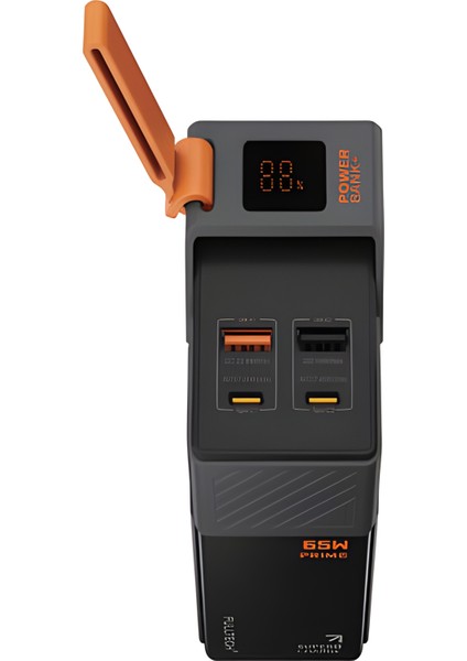 30000MAH 65W Hızlı Şarjlı Dijital Göstergeli Taşınabilir 2usb 2type-C Girişli Powerbank Siyah fırsatları