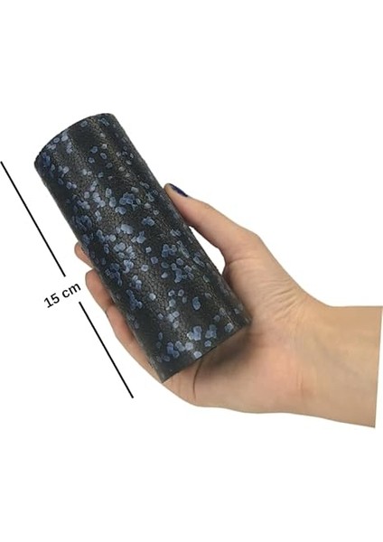 2'li Set Mini ve Mikro Foam Roller (Siyah + Mavi) modelleri