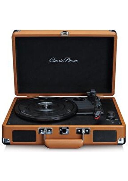 Classic Phono Tt-10 Hoparlörlü Pikap Plak Çalar Taşınabilir Tasarım ile Mükemmel Ses Kalitesi fiyatları