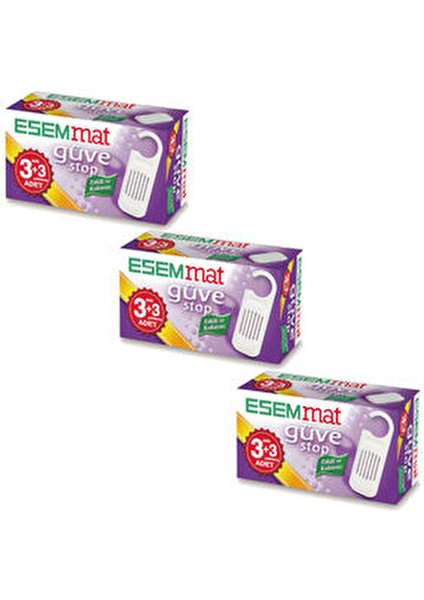 Güve Stop 3 Askı ve 3 Çekmece ile Uzun Süreli Güve Koruma 3'lü Set fiyatları