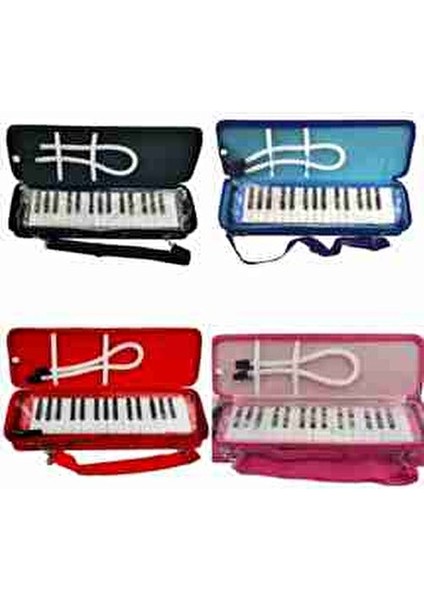 Melodika 32 Tuşlu Kırmızı Renk Hortumlu Müzik Aleti Türkiye Menşeli modelleri