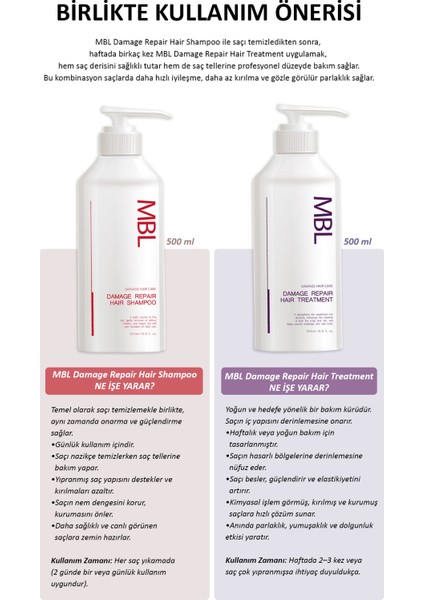 Mbl Saç Onarıcı Maske – Kırılma Karşıtı, Nemlendirici, Güçlendirici Bakım modelleri
