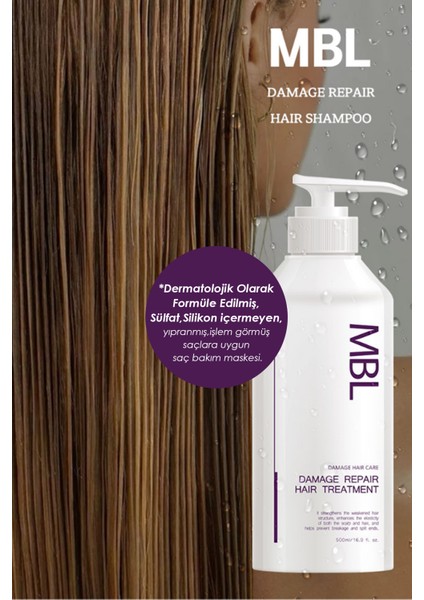 Mbl Saç Onarıcı Maske – Kırılma Karşıtı, Nemlendirici, Güçlendirici Bakım fırsatları