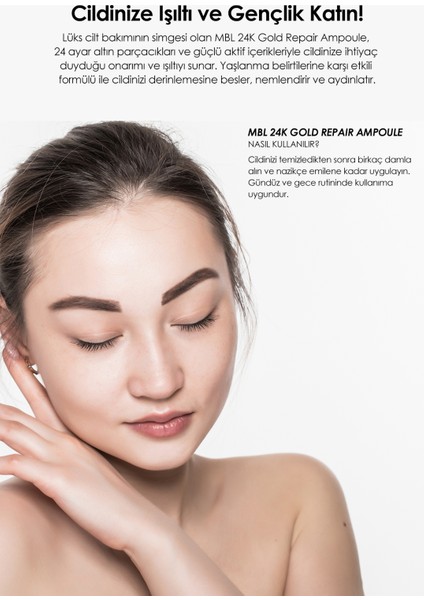 Mbl 24K Gold Repair Ampoule - Altın ve Hyaluronik Asit Içerikli 24K Altın Onarıcı Bakım Serumu modelleri