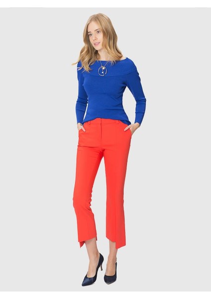 Kadın Paça Detaylı Nar Çiçeği Pantolon-K1812070-112 fiyatları
