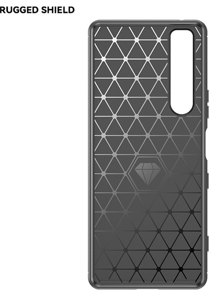 Sony Xperia 1 Iı Telefon Kılıfı, Fırçalanmış Karbon Fiber Dokulu Esnek Tpu Tampon, Darbe Emici Koruyucu Kılıf Sony Xperia 1 Iı (Yurt Dışından) modelleri