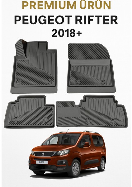 Peugeot Rifter 2018+ Uyumlu 3D Oto Paspas Premium fırsatları