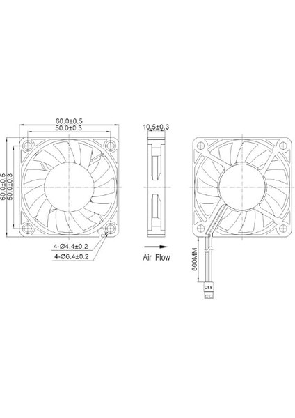 USB Fan 2 Adet Laptop, Tablet, Modem, Tv Box Soğutucu Dubal Ball Bearing (Çift Rulmanlı) Sessiz 3000 Rpm fırsatları