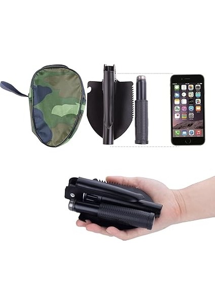 Çok Fonksiyonlu Katlanır Kürek, Pusulalı Çelik Mini Kürek, Şişe Açacağı ve Taşıma Çantası, Yürüyüş, Kamp, Bahçe Işleri, Hayatta Kalma, Balıkçılık, Sırt Çantasıyla Seyahat Için fiyatları