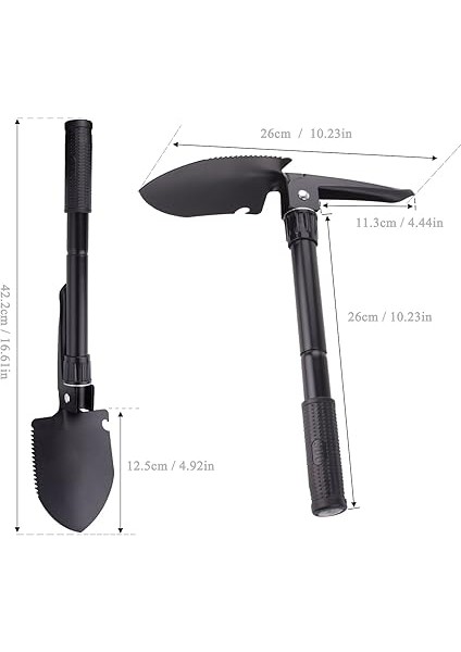 Çok Fonksiyonlu Katlanır Kürek, Pusulalı Çelik Mini Kürek, Şişe Açacağı ve Taşıma Çantası, Yürüyüş, Kamp, Bahçe Işleri, Hayatta Kalma, Balıkçılık, Sırt Çantasıyla Seyahat Için modelleri