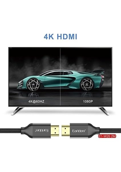 Ultra Hd Altın Uçlu Hasır HDMI Kablo, 5 Metre modelleri