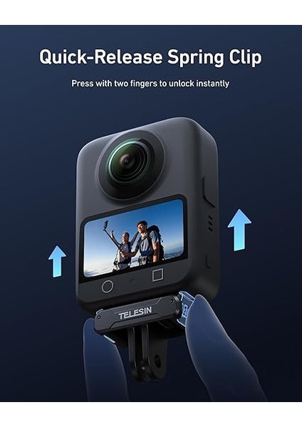 Manyetik Adaptör Djı Action 5 Pro/4/3 Için Bağlantı Adaptörü ile Hızlı Bırakma Adaptörü - Djı Osmo Aksesuarları Osmo Action 5 Pro/4/3 Adaptör, Takılabilir Tripod, Vlogging fırsatları