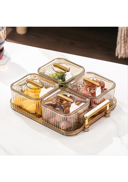 QuirkyQuar Meyveler, Fındık, Bölme Partisi Tabağı Için Çok Işlevli Parti Atıştırmalık Tepsisi, Şekerler Için Kapaklı Bölünmüş Servis Kasesi C (Yurt Dışından) fiyatları