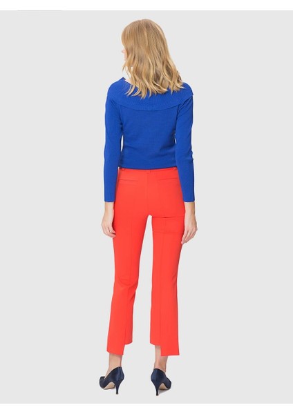 Kadın Paça Detaylı Nar Çiçeği Pantolon-K1812070-112 modelleri