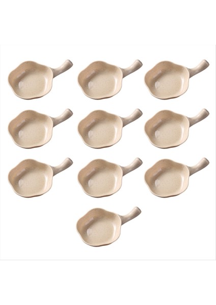 QuirkyQuar Baharat Tabağı Soyun Domates Sos Diski Mutfak Sos Kabuğu Tutuklu Tabaklar Servis Soslar Kase Sos Bej (Yurt Dışından)