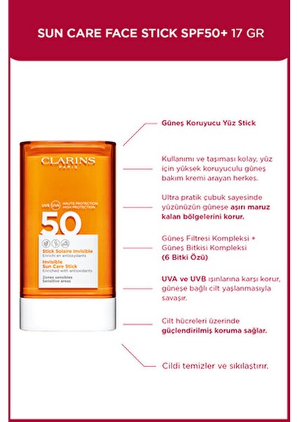 Invisible Sun Care Stick SPF 50 Hassas Ciltler İçin 17 gr Antioksidan Zengin Formül fiyatları